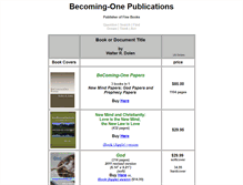 Tablet Screenshot of books.becomingone.org